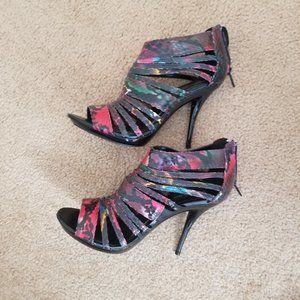 Michael Antonio Black Snake Skin Looking Shoes